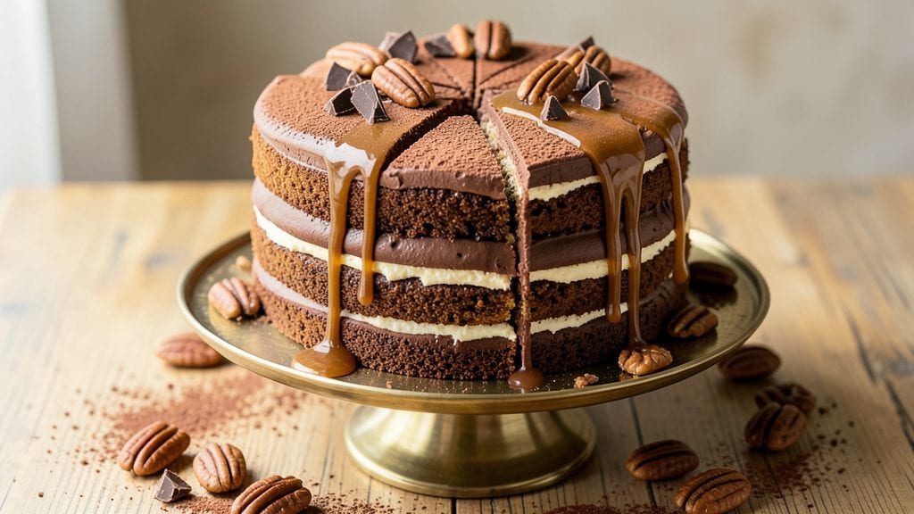 Alton Brown's German Chocolate Cake Recipe: Pecan-Studded Layers and Toasted Coconut Topping