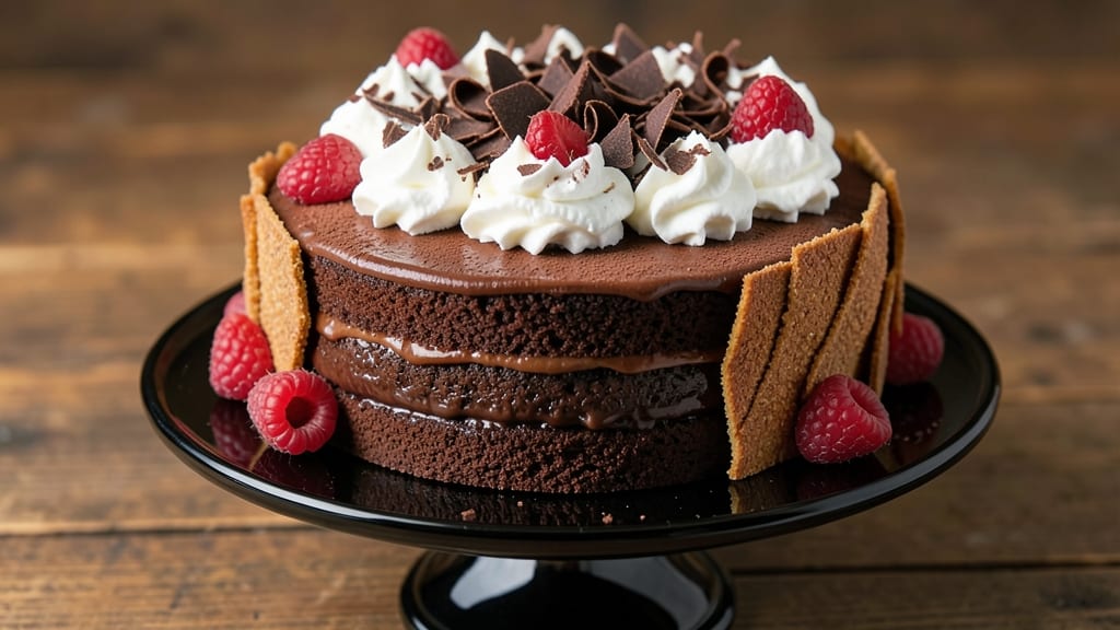 Baker's German Sweet Chocolate Cake Recipe: Double-Layered Richness With Toasted Almond Topping