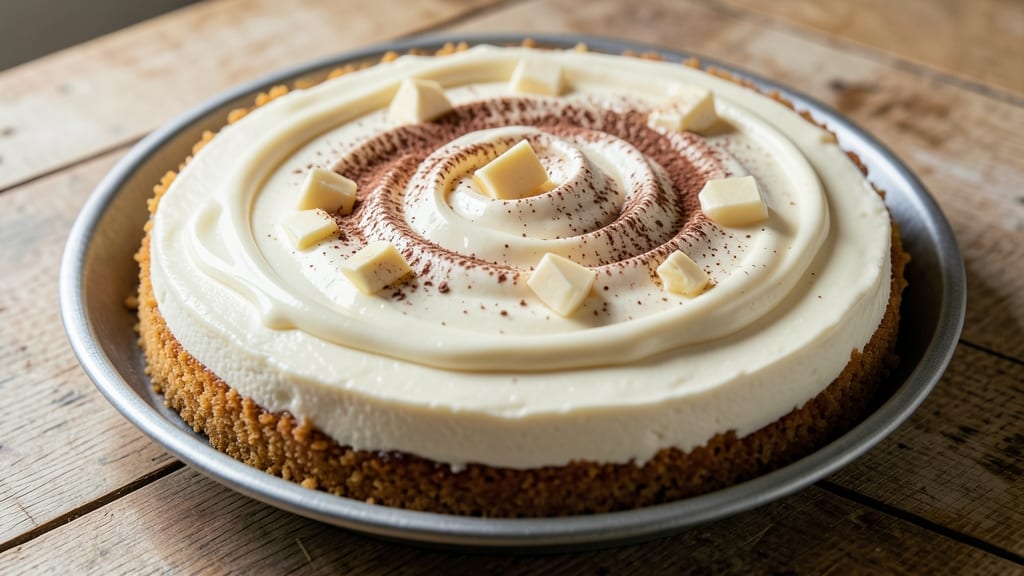 Baker's White Chocolate Cheesecake Recipe: Velvety Swirls With Crispy Graham Base