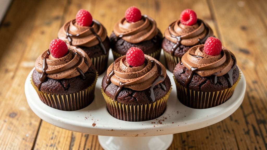 Betty Crocker Chocolate Cupcakes Recipe: Swirl-Studded Height With Vanilla Frosting