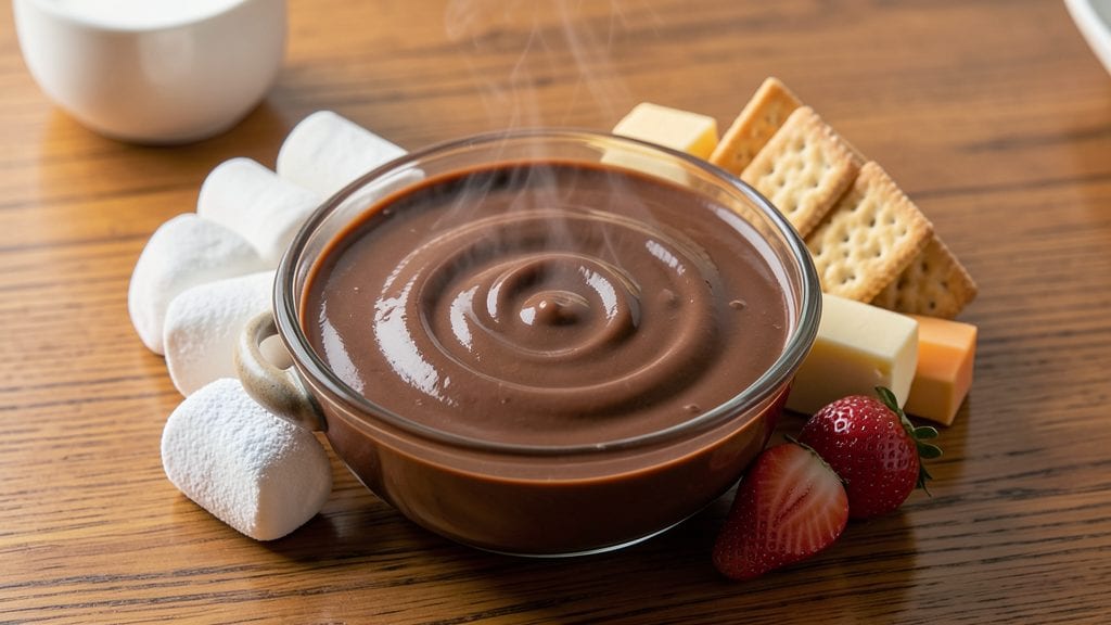 Betty Crocker Chocolate Fondue Recipe: Dippable Decadence With Toasted Marshmallow Crunch