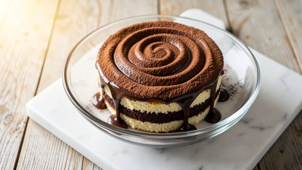 Betty Crocker Chocolate Pudding Cake Recipe: Layered Fudge Magic with Vanilla Swirls
