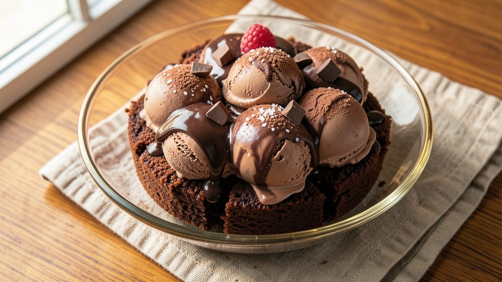 Chocolate Cake Ice Cream Cake Recipe: Fudgy Layers Meets Cool Vanilla Swirls