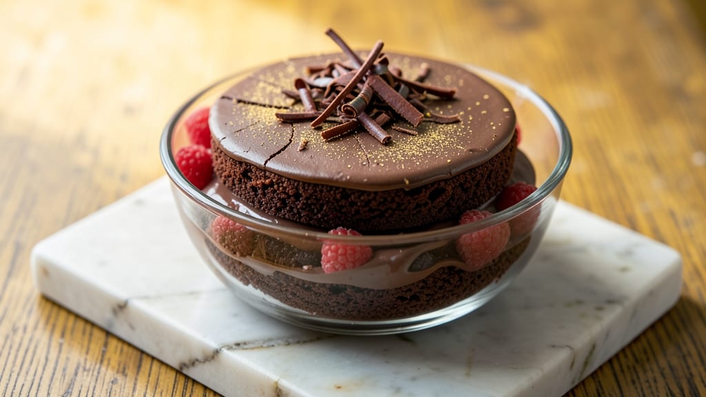 Chocolate Cake Recipe with Chocolate Pudding: Two-Layer Decadence in One Bowl