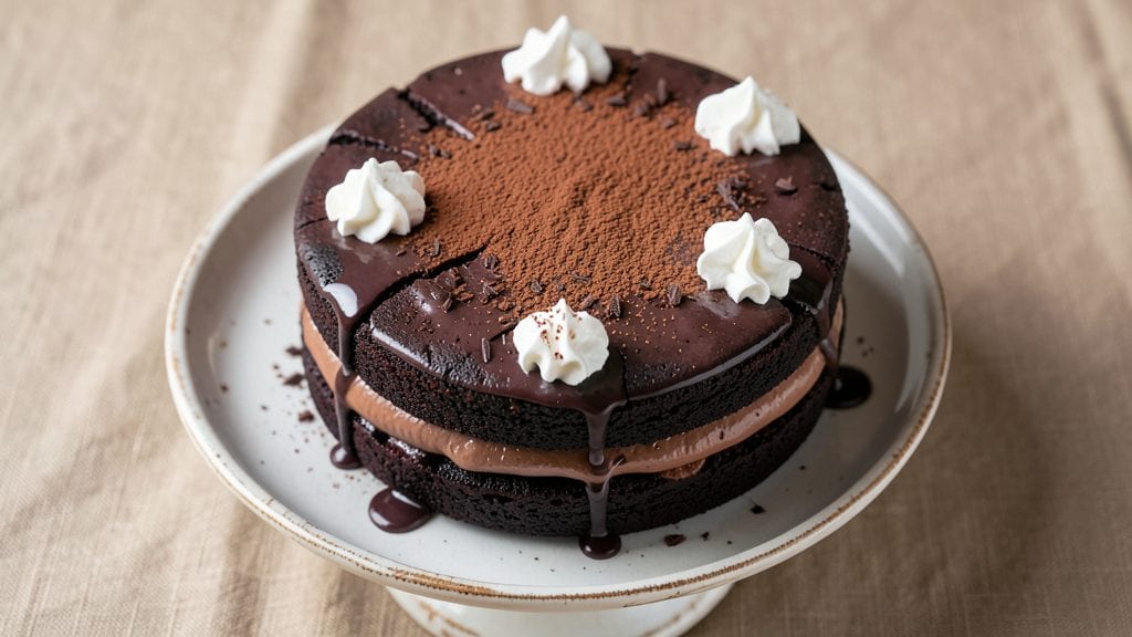 Chocolate Cake With Chocolate Mousse Filling Recipe: Triple-Layered Decadence in One Bite