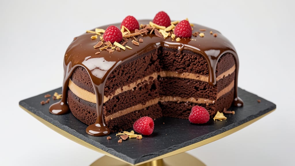 Chocolate Cake With Mousse Filling and Ganache Recipe: Triple-Layered Decadence in One Bite