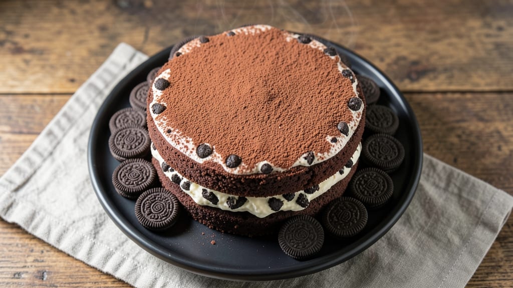 Chocolate Cake With Oreo Filling Recipe: Crunchy Surprise Between Every Layer
