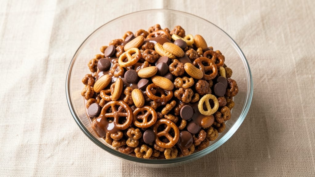 Chocolate Chex Party Mix Recipe: Crunchy Sweet & Salty Snack Attack