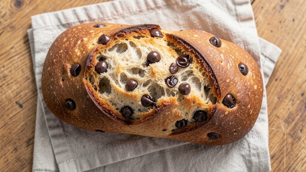 Chocolate Chip Sourdough Bread Recipe: Sweet Swirls and Crusty Crunch in One Loaf