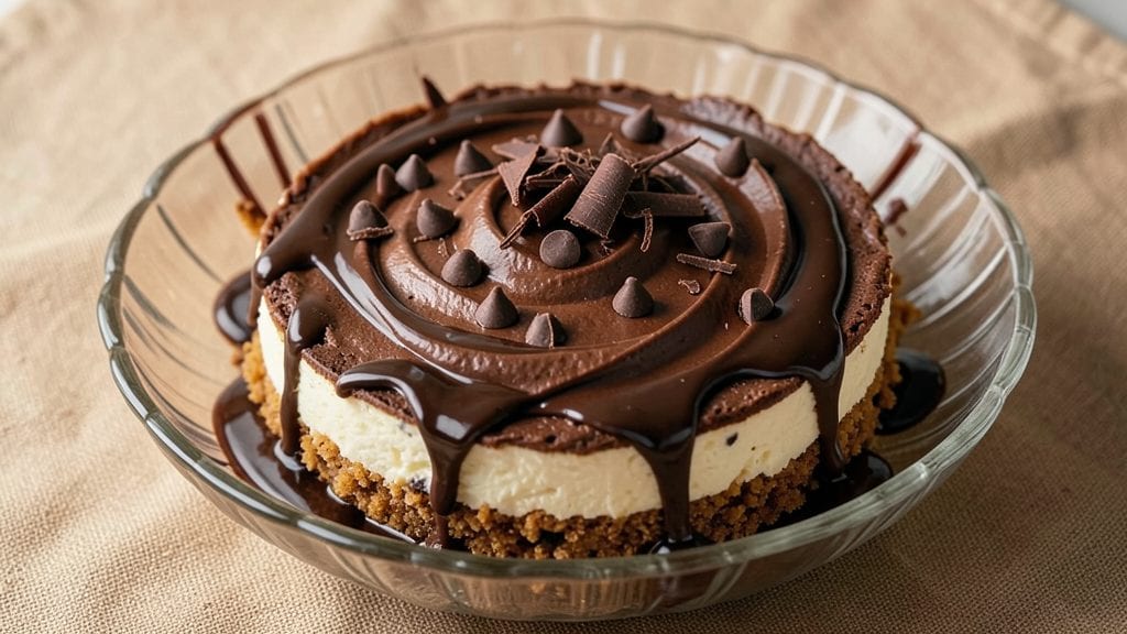Chocolate Chocolate Chip Cheesecake Recipe: Fudgy Swirls and Melty Chips in One Bite