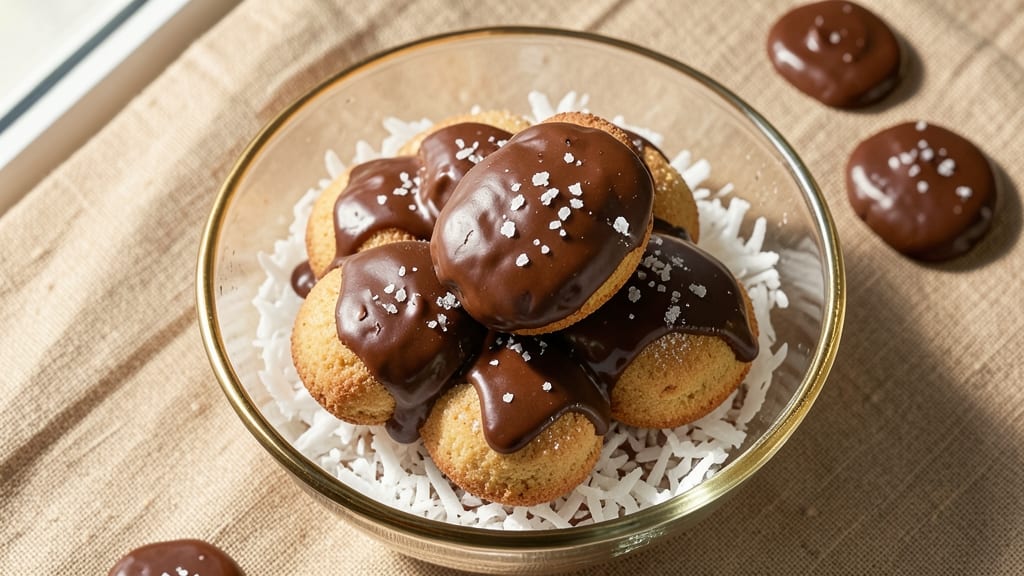 Chocolate-Dipped Macaroons Recipe: Toasted Coconut Crunch Meets Silky Chocolate Rivers