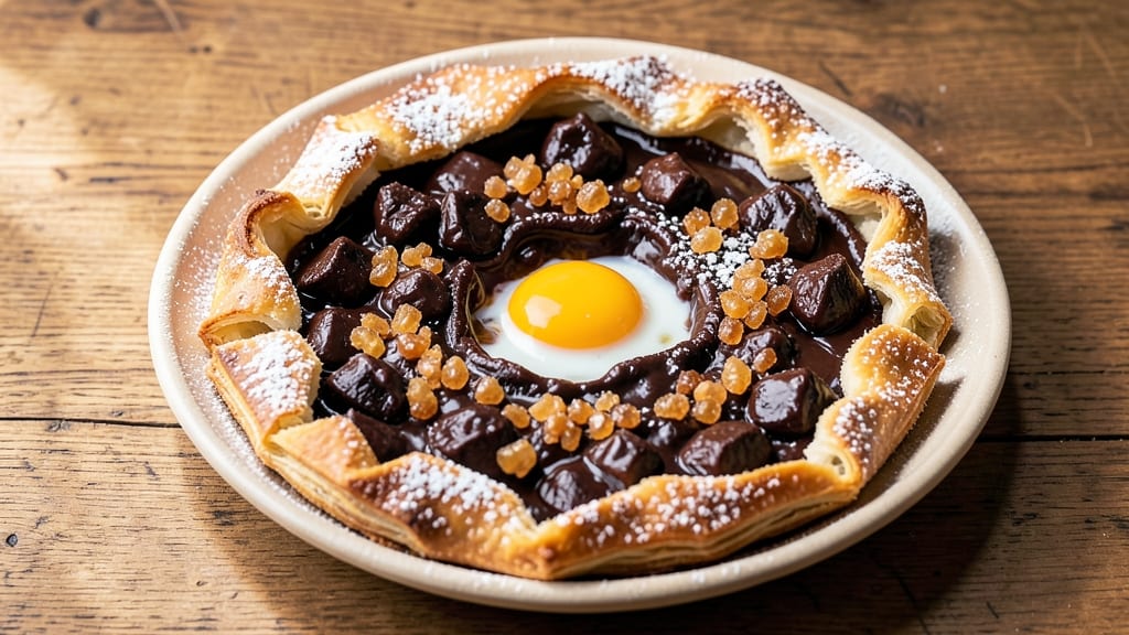 Chocolate Galette Recipe: Rustic Freeform Crunch With Melty Centers
