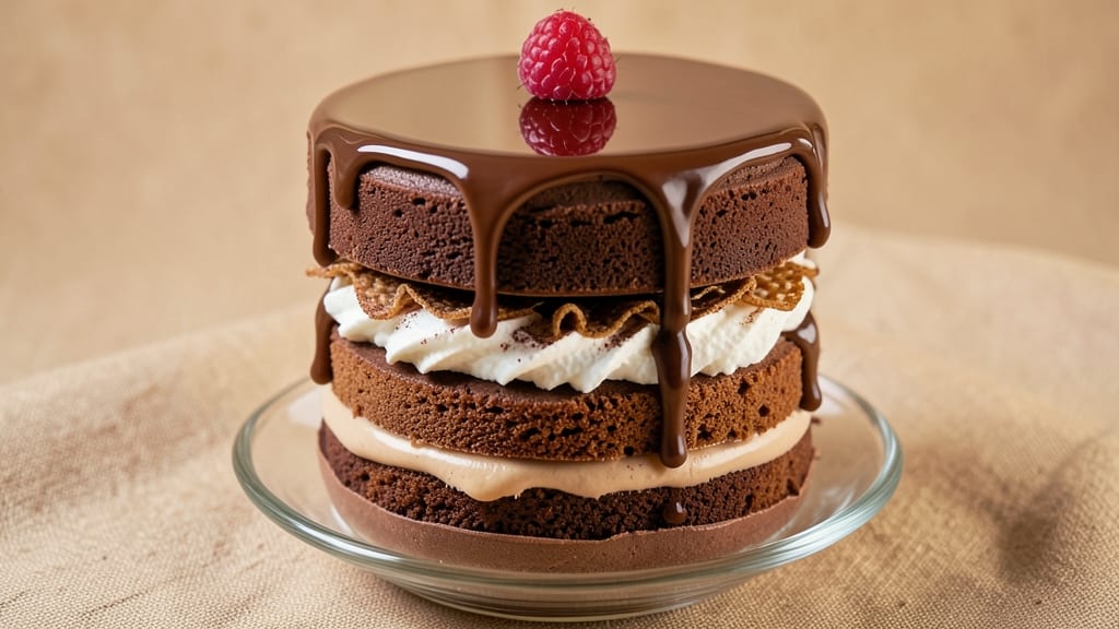 Chocolate Layered Dessert Recipe: Velvety Ganache and Crunchy Nut Contrast