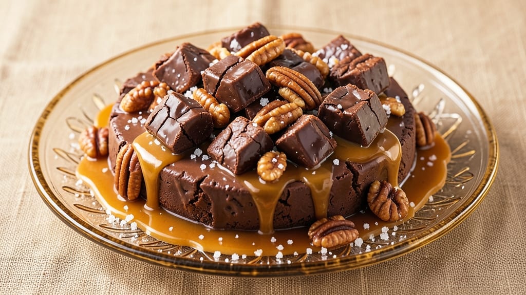 Chocolate Pecan Turtle Clusters Grandma's Recipe: Toasted Pecans and Caramel Swirls in 10 Minutes
