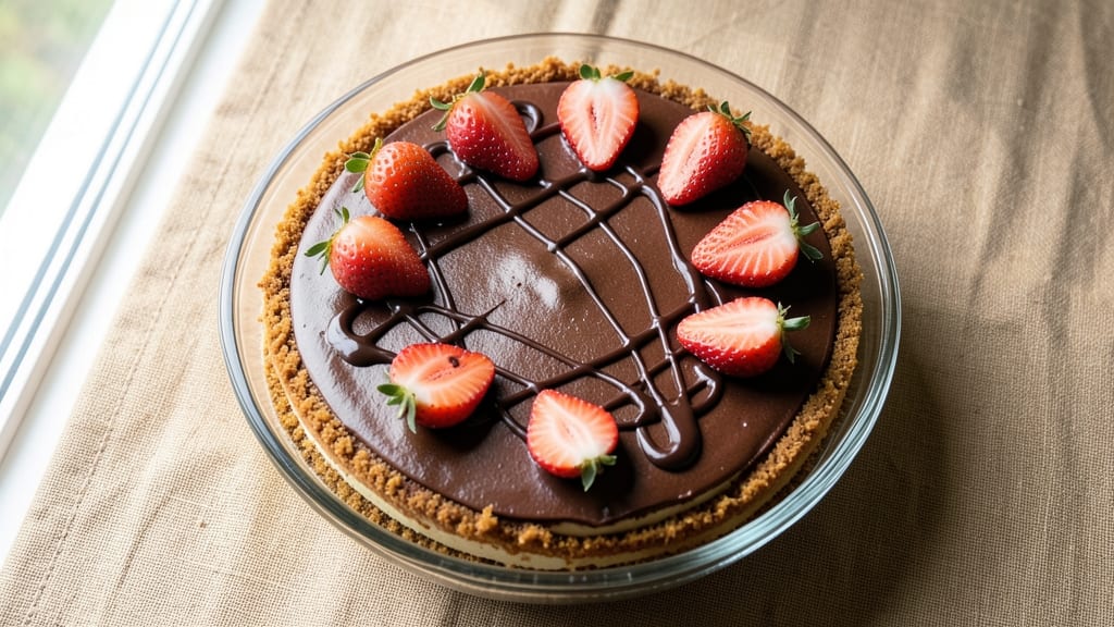 Chocolate Strawberry Cheesecake Recipe: Swirled Decadence With No-Bake Ease
