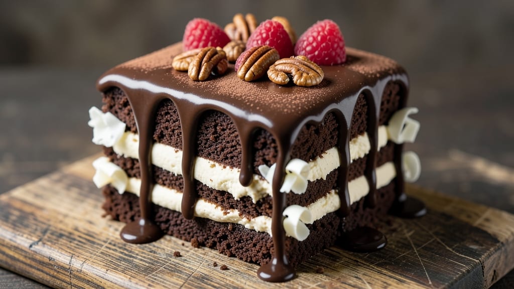 Chocolate Yule Cake Recipe: Spiced Rum-Infused Layers with Moist Crumb