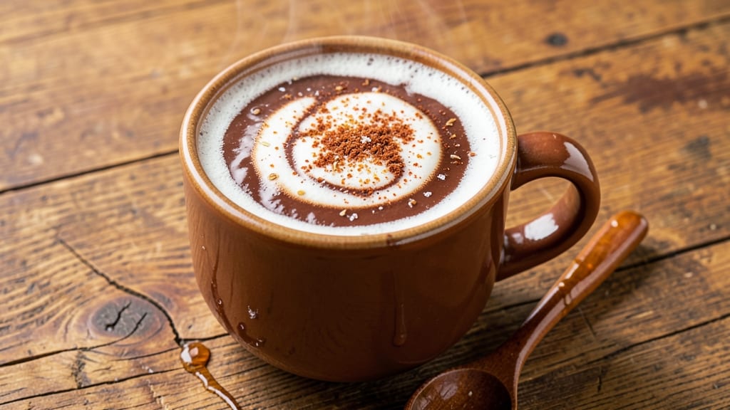 German Hot Chocolate Recipe: Spiced Cocoa Velvety With Whipped Cream Topping