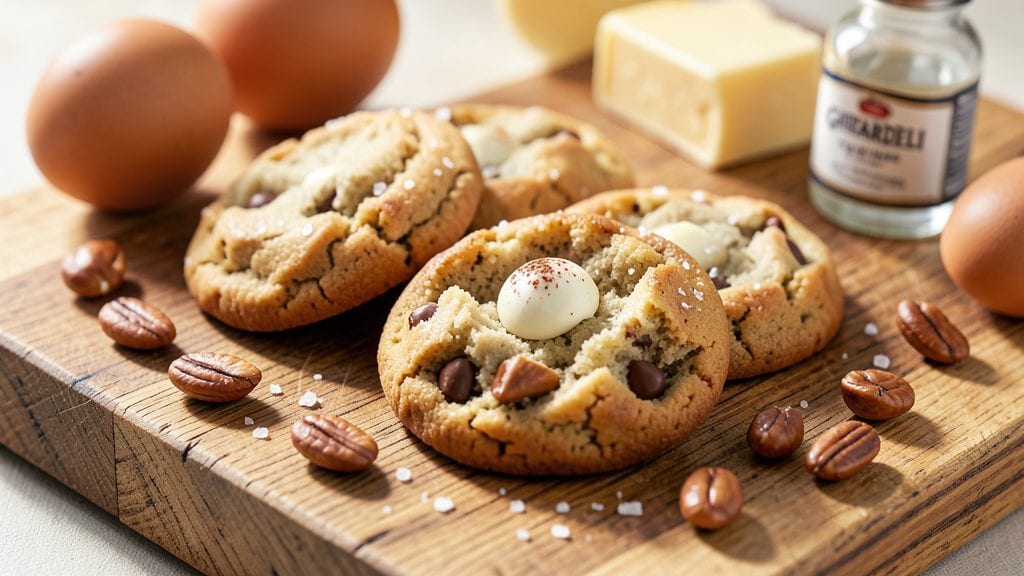 Ghirardelli White Chocolate Macadamia Nut Cookie Recipe: Toasted Nuts and Melty Cocoa Crunch
