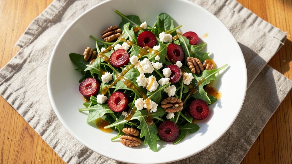 Joanna Gaines' Cherry Arugula Salad Recipe: Sweet-Tart Balance With Creamy Goat Cheese