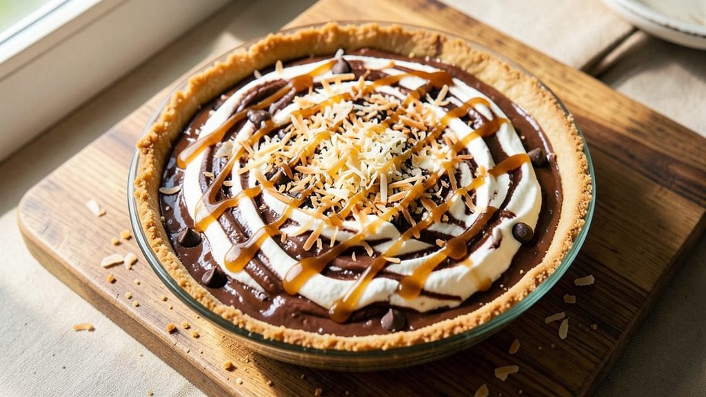 No-Bake German Chocolate Pie Recipe Pioneer Woman: Toasted Coconut Crown and Pecan Swirl Magic