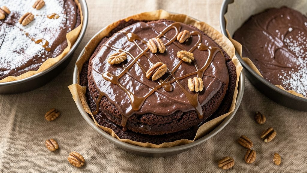 Old Fashioned German Chocolate Cake Recipe: Warm Spiced Rum Swirls and Cocoa-Crusted Top
