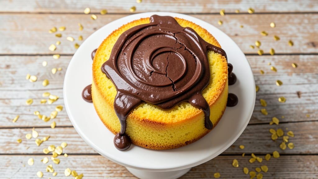 Old Fashioned Yellow Cake With Chocolate Icing Recipe: Buttery Vanilla Layers and Fudgy Frosting Bliss