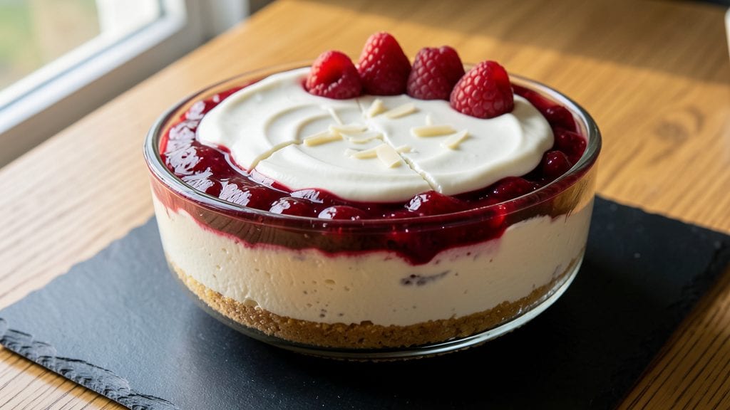 Philadelphia White Chocolate and Raspberry Cheesecake Recipe: Triple-Layered Luxury With Tart-Sweet Balance