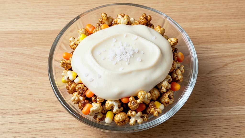 Popcorn Candy Corn White Chocolate Recipe: Festive Tri-Color Clusters in 10 Minutes