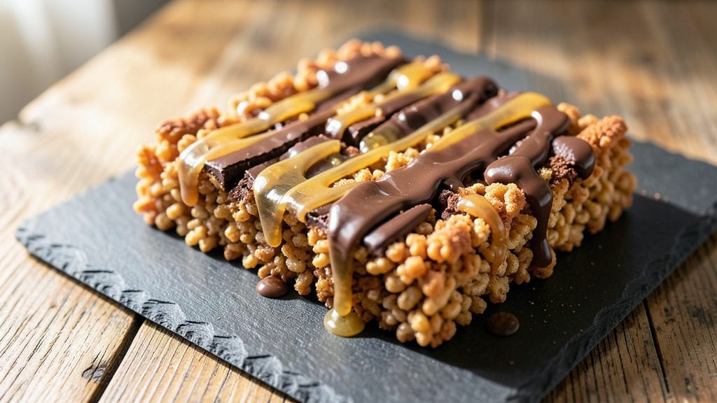 Puffed Rice Chocolate Bars Recipe: Crunchy Rice Crust Meets Melty Fudge Magic