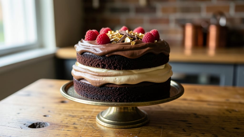 Rudolph's Chocolate Truffle Cake Recipe: Fudgy Layers With Toasted Coconut Crown