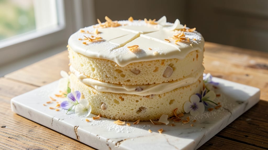 White Chocolate Coconut Cake Recipe: Tropical Layers With Moist Magic