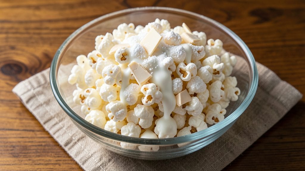 White Chocolate Puff Popcorn Recipe: Sweet and Airy Clouds in 5 Minutes